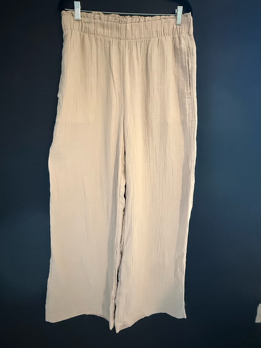 GAP Wide Leg Pants in Light Beige